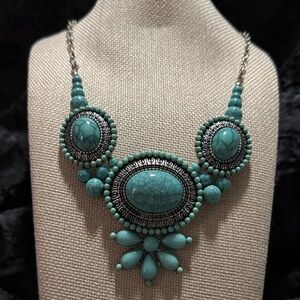 Turquoise Statement Necklace